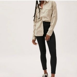 Everlane The Authentic High Rise Skinny Ankle Jeans in Black